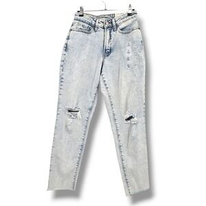 Old Navy High-Rise Curvy‎ OG Straight Ankle Distressed Jeans Size 6